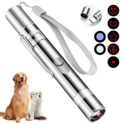 Indoor Cat Toy USB Rechargeable Cat Toy 7 Mode Cat Toy Cat And Dog Interactive