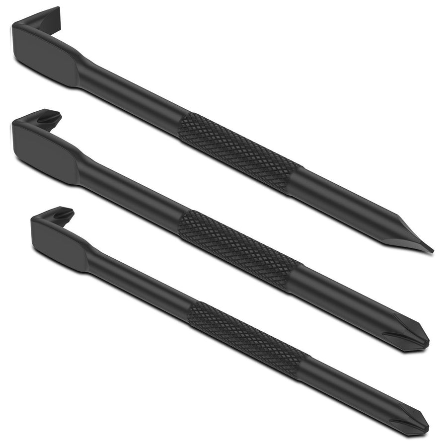 3Pcs Right Angle Offset Screwdriver Set - L Type 90 Degree Double End Screwdriver, 15mm Elbow Design, Low Profile Magnetic Offset Screwdriver for Tight Narrow Space