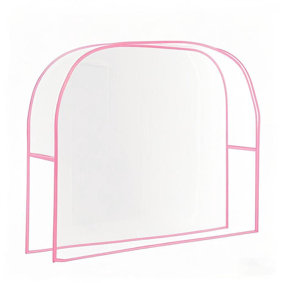 3Pcs Salon Chair Cover, PVC Clear Chair Back Covers, Waterproof Salon Chair Covers Protectors, Soft Salon Chair Back Cover, Fits Most Standard Salon Chairs Office Chairs, 20"x 15.7"x 4.7" - Pink - Size 20in