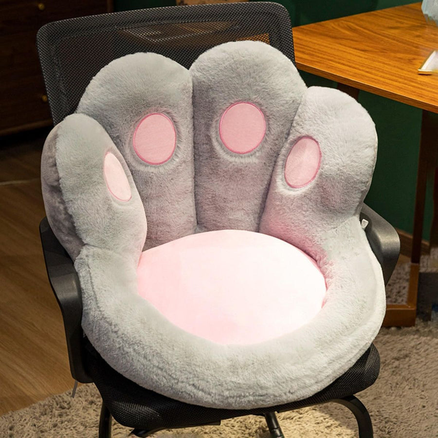 Cat Paw Cushion Chair Cushion Plush Cushion Home Decor Gift For Her Versatile - Gray - Size 55*50*40cm