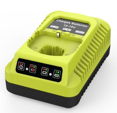 18V P108 Ryobi 18V Battery Replacement P117 Charger Lithium-Ion Battery Power - Black - Size Charger