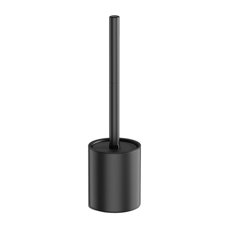 Iron Floor-Standing Toilet Brush Cleaning Brush With TPR Brush Head-Black
﻿