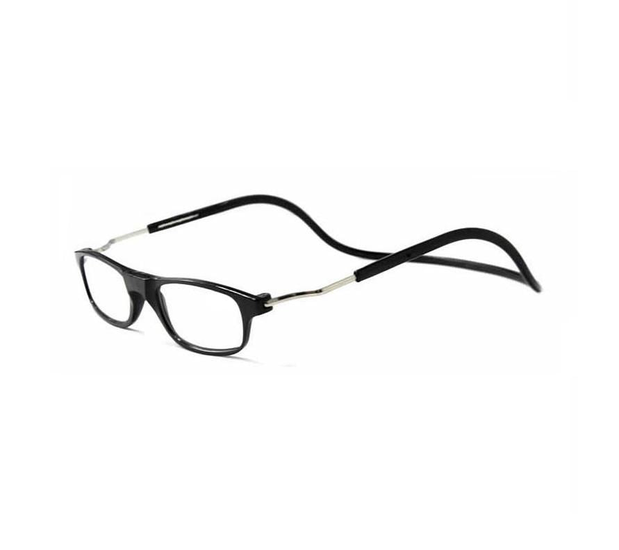 Smart Reading Glasses with Magnet Black +1.5