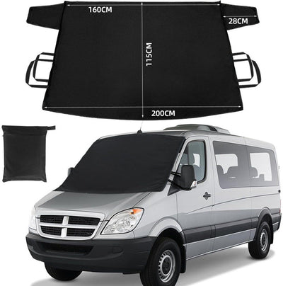 600D Snow Fropcs Windshield Cover Extra Large 200x115cm windproof Fropcs Protection compatible with Cars Trucks SUVs