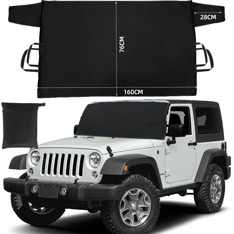 600D Snow Fropcs Windshield Cover  160x76cm windproof Fropcs Protection compatible with Cars  SUVs