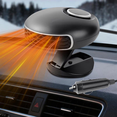 Car Heater 12V 150W Fast Heating and Cooling Defroster Black, 12.5 x 6 cm