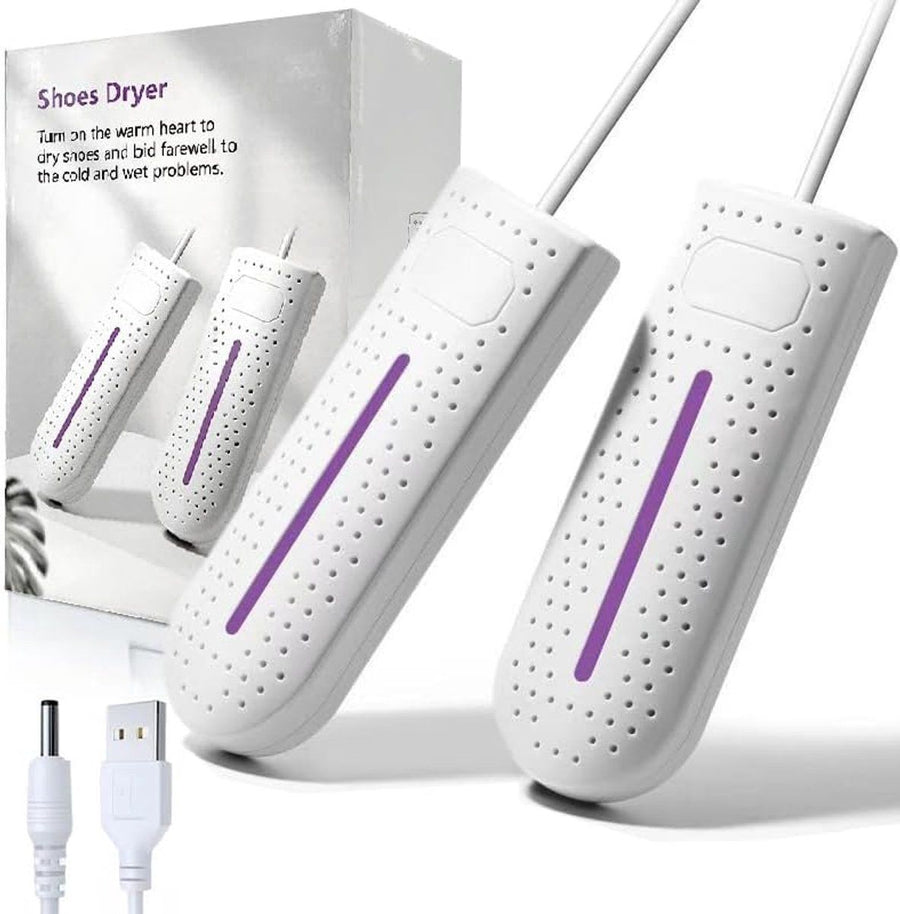 USB Shoe Dryer Portable Heater for Shoes Socks and Gloves White, 16.5 x 6 cm