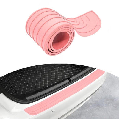 Pink Universal Car Bumper Protection Strip Scratch Resistant Anti Slip, 104 x 9 cm