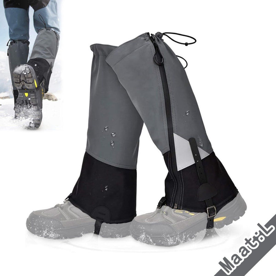 Leg Warmers Waterproof Tear Resistant Adjustable Boot Covers for Hiking, Size L, 42.5 cm