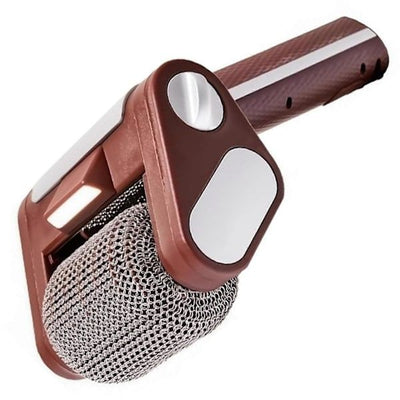 Electric Grill Brush Cleaner Cordless Rotating Brushless for Outdoor Grilling Brown