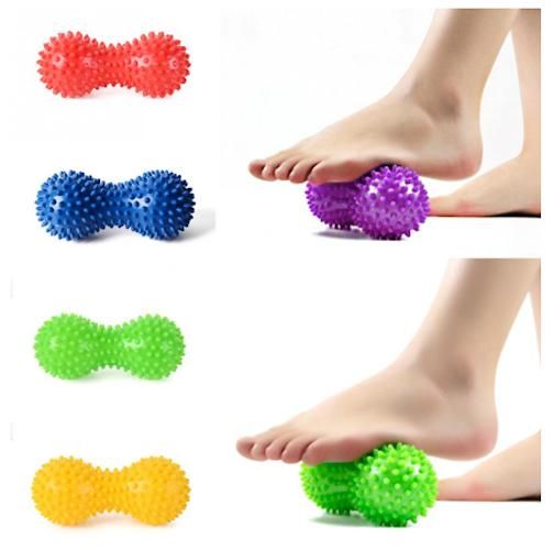 Peanut Muscle Massage Roller Stick for Yoga and Body Massage Multicolor