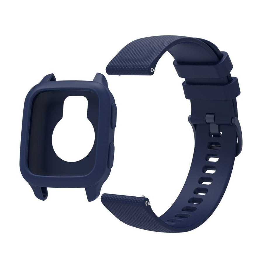 Garmin Venu Sq 2 Watch Strap with case - Dark Blue