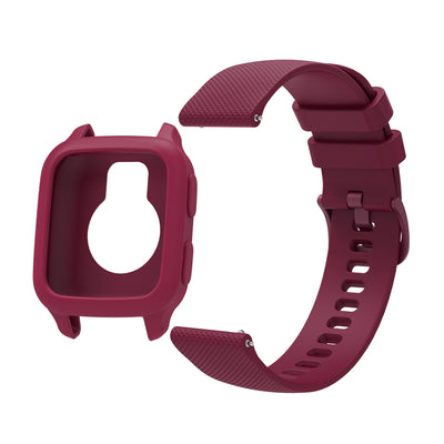 Garmin Venu Sq 2 Watch Strap with case - Dark Blue