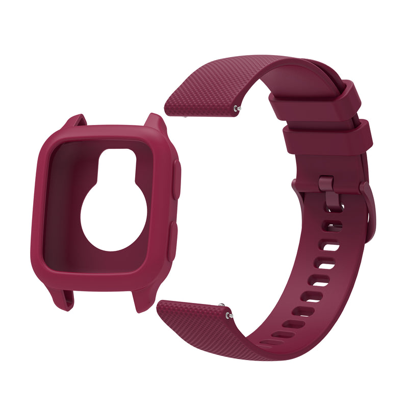 Garmin Venu Sq 2 Watch Strap with case - Dark Blue