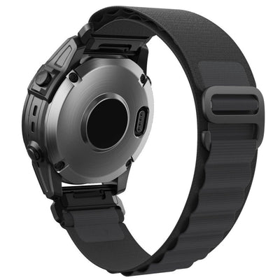 Nylon Watch Strap Compatible with Garmin Fenix 7 Forerunner 965 955 945 935 Black