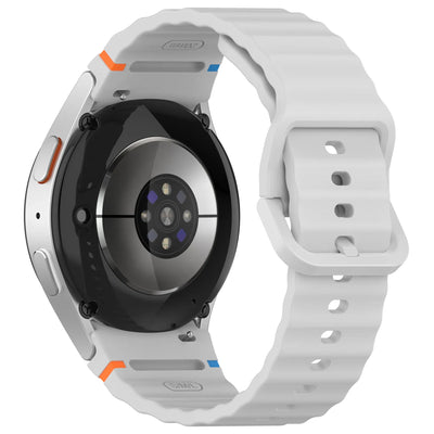Silicone Watch Band Compatible with Samsung Galaxy Watch 5 Gray, 40mm 44mm