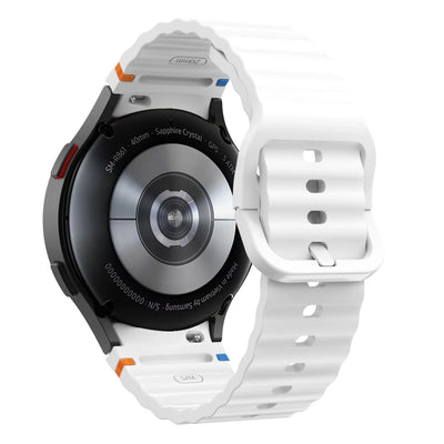 Silicone Watch Band Compatible with Samsung Galaxy Watch 7 FE White