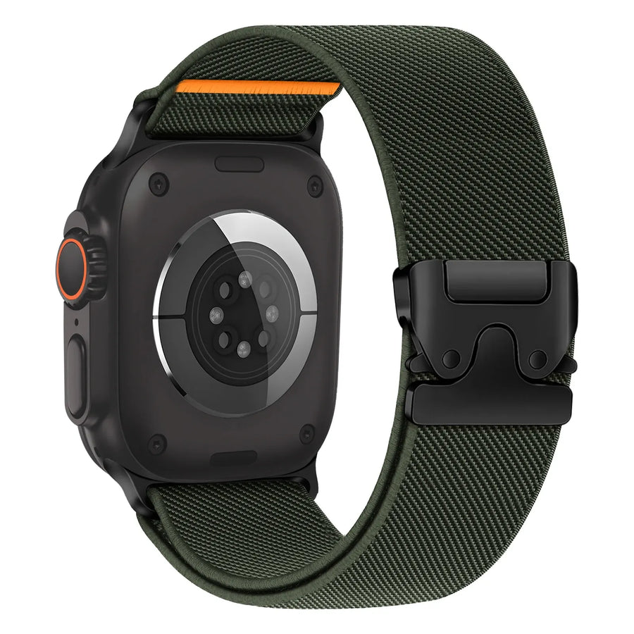 Paracord Watch Band Compatible with Apple Watch Ultra 2 Series 10 9 8 7 6 3 SE Army Green, 38mm 40mm 41mm Series 10 42mm