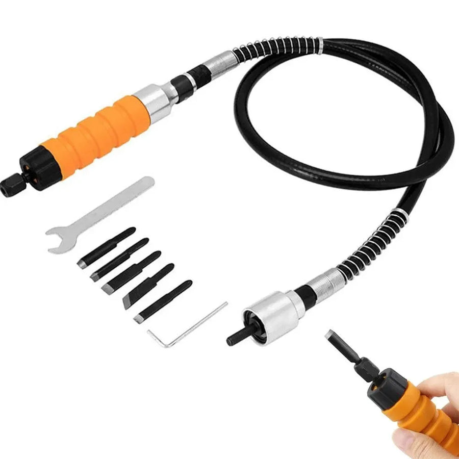Electric Wood Carving Chisel Set, High Speed Power Chisel with 5 Knives for DIY Woodworking
