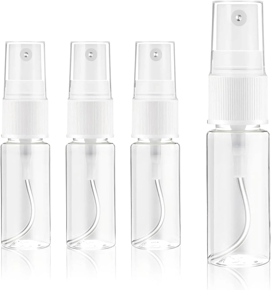 4 Pack Fine Mist Spray Bottles, Refillable Leak Proof Travel Containers for Perfume, 15ml