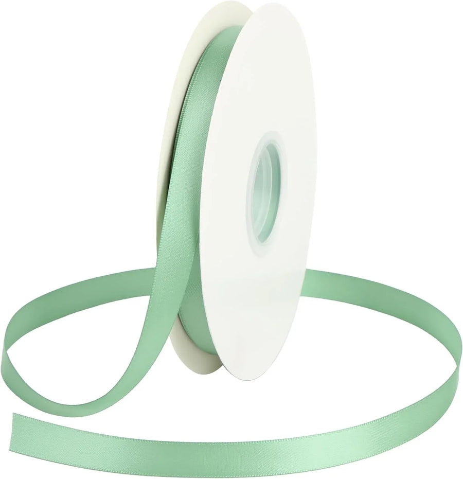 Double Faced Satin Ribbon, Polyester Thin Ribbon for Gift Wrapping, Dusty Blue 1/2 In x 50 Yd