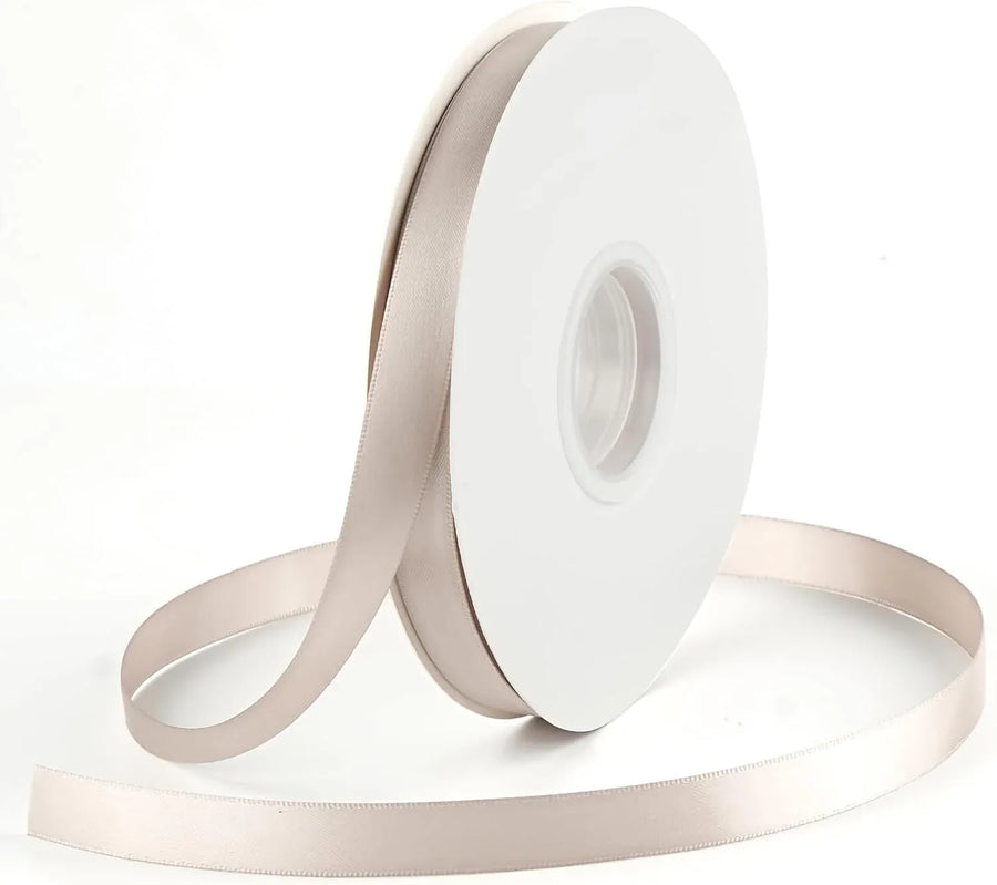 Double Faced Satin Ribbon, Polyester Ribbon for Wedding Gift Wrapping, Dusty Blue 1/2 In x 50 Yd
