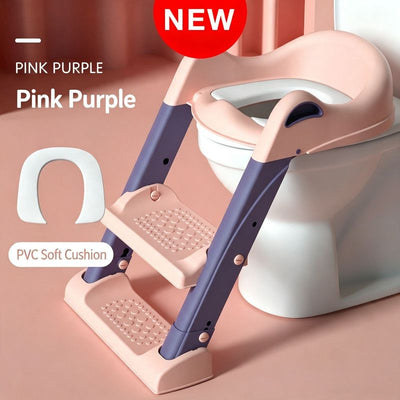 NEW Potty Training Toilet With Step Stool Ladder & Soft Seat For Toddlers & Kids(Pink)