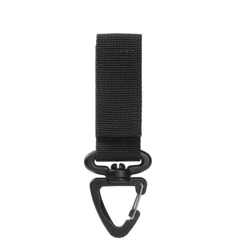Bottle Hanger | Swivel Buckle | Nylon Outdoor Buckle | Camping Accessory | Carabiner Keychain |Black