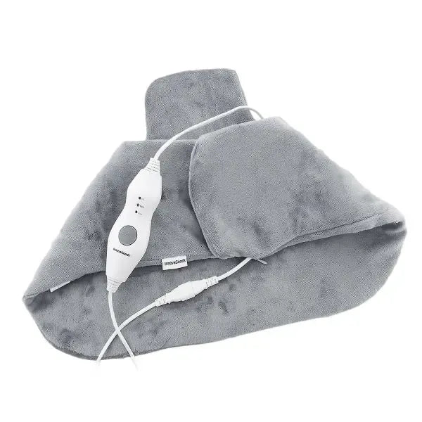 Electric Neck and Shoulder Heating Pad with 3 Temperature Levels 40-60°C, Soft Polyester Cover Removable and Washable, 2-Hour Auto Shut-Off for Pain Relief