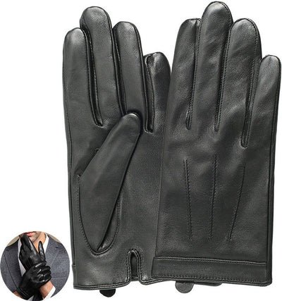 Men's Gloves, Touchscreen Gloves, Windproof and Good Fit, for Riding, for Cold Weather, Travel and Daily Winter Wear, XL, Black