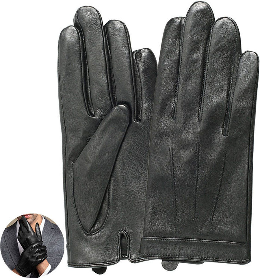 Men's Gloves, Touchscreen Gloves, Windproof and Good Fit, for Riding, for Cold Weather, Travel and Daily Winter Wear, XL, Black