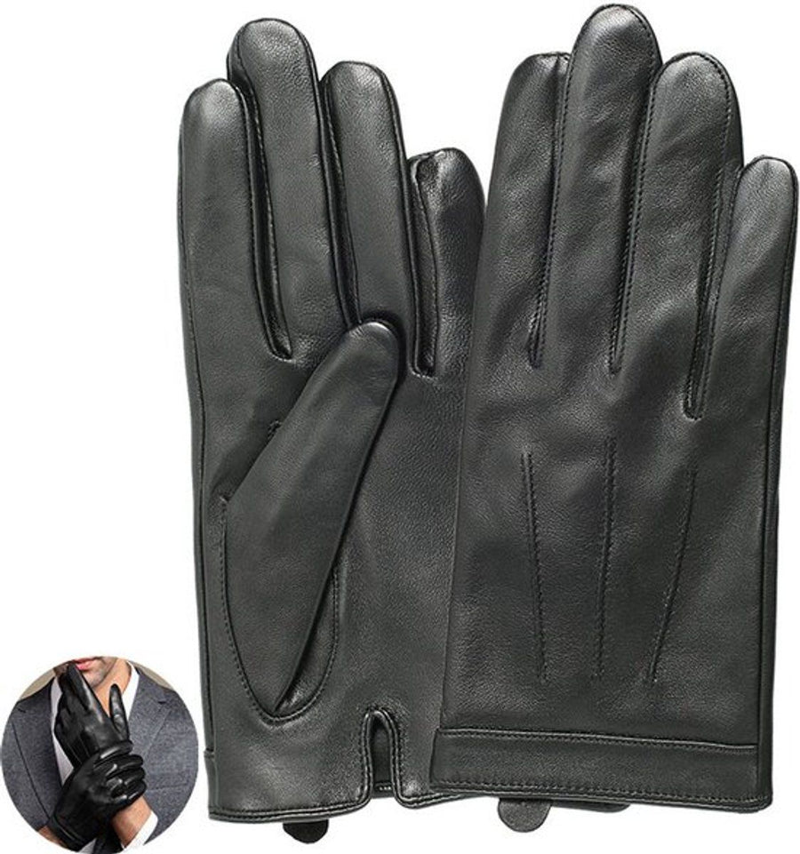 Men's Gloves, Touchscreen Gloves, Windproof and Good Fit, for Riding, Walking, for Cold Weather, Travel and Daily Winter Wear, M, Black