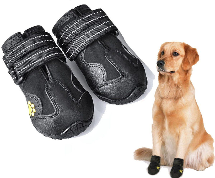 Dog Shoe, Paw Protectors, 7.5, Paw Protection, Dog Damage, for Daily Pet Care and Home Use, Soft Reusable Design for Pets, 6.5 CM, Black