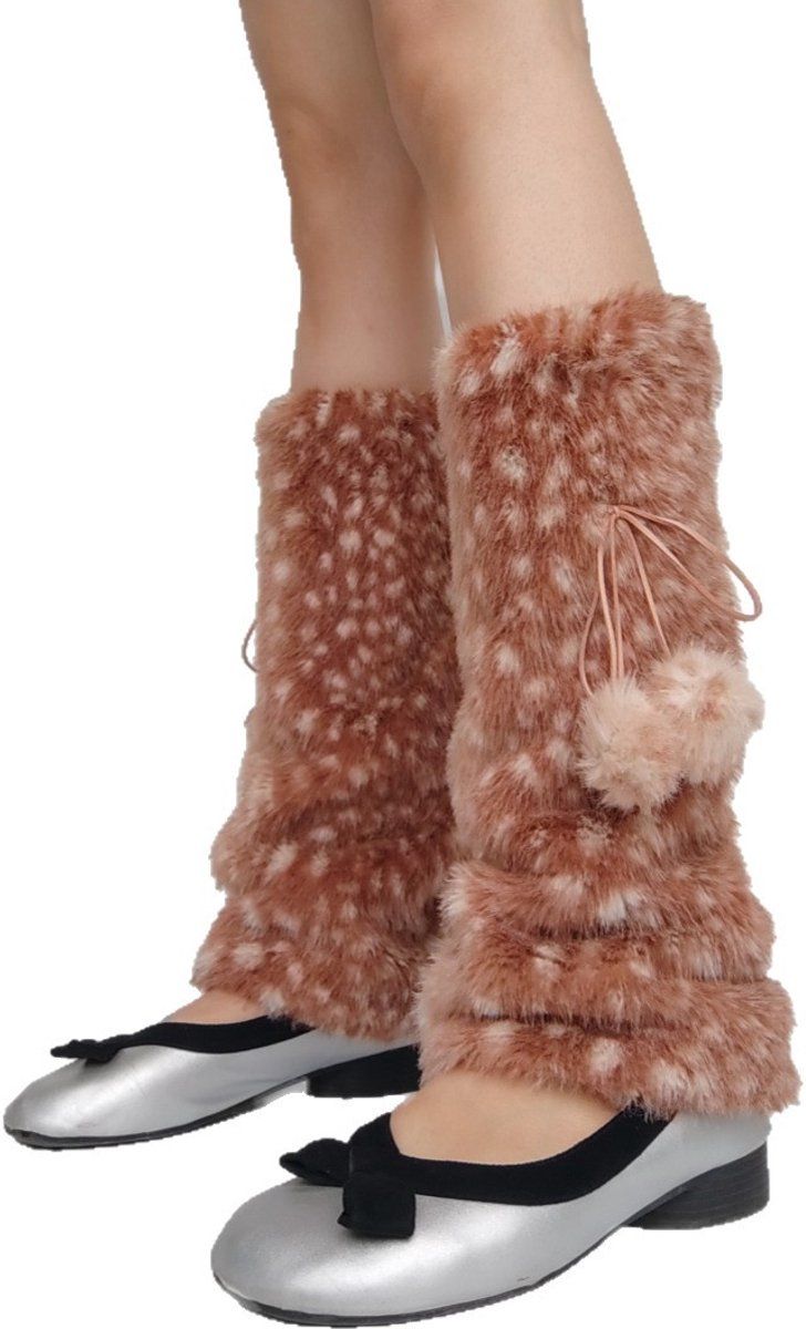 Warm Leg Warmers for Women, Leg Warmers, Plush, Foot Covers, Plush Legging Socks, for Cold Weather, Travel and Daily Winter Wear, 40 cm