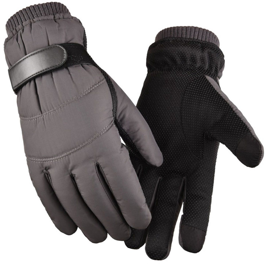 Gloves, Winter Gloves, Touchscreen Gloves, Cycling Gloves, Non-slip, for Cold Weather, Travel and Daily Winter Wear, Grey