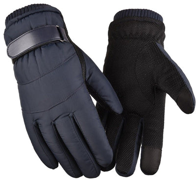 Gloves, Winter Gloves, Touchscreen Gloves, Cycling Gloves, Non-slip, for Cold Weather, Travel and Daily Winter Wear, Blue