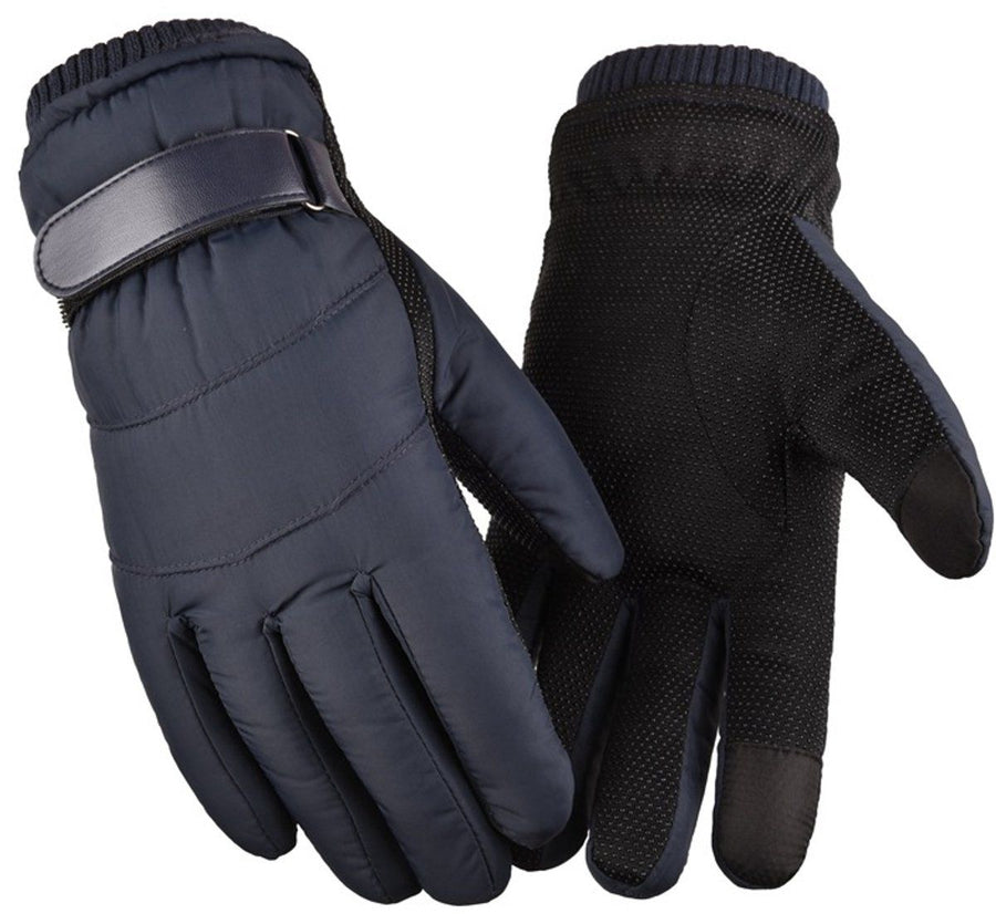 Gloves, Winter Gloves, Touchscreen Gloves, Cycling Gloves, Non-slip, for Cold Weather, Travel and Daily Winter Wear, Blue