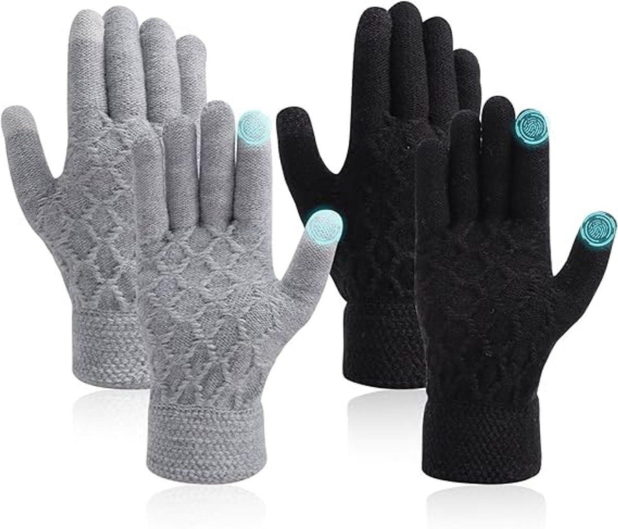 2 Pairs, Hand Muffs, Scooter Hand Muffs, Bicycle Hand Warmers, Touchscreen Gloves, Warm Gloves, for Winter Riding, Commuting and Outdoor Scooter Use