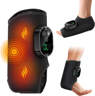 Foot Massager with Heat Function, Blood Circulation Device, Foot Massager, Reflexology, for Home, Travel and Daily Use