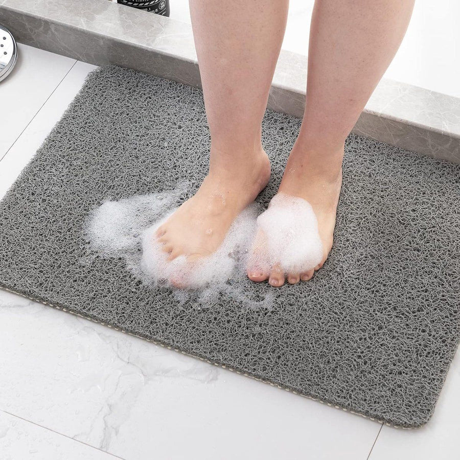 Anti-slip shower mat, Anti-slip mats, Fast-drying bath mats, Foot cleaner mat, For bath floor bathroom home kitchen hotel, 40 x 60 cm, Grey