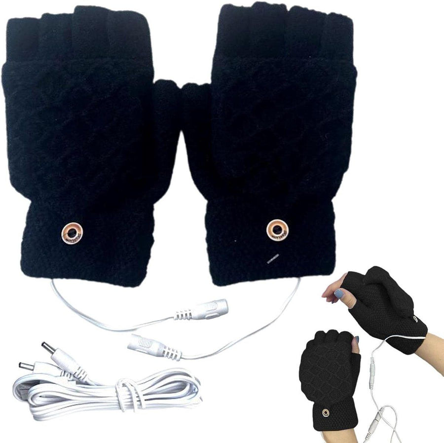 Heated Gloves, Warm Gloves for Men and Women, Office & School, Hand Warmers for Motorcycles, Outdoor Fishing, USB