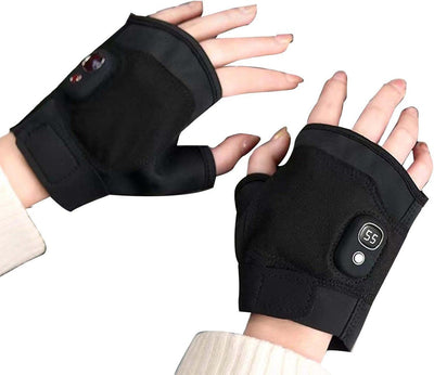 Heated Gloves, Electric Gloves, Heated winter gloves, for Winter Riding, Commuting and Outdoor Scooter Use, 15 x 9 cm, USB, Black