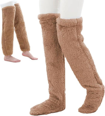 Leg warmers for women, fleece over-the-knee socks, fleece leggings, over-the-knee socks, soft leggings, for Cold Weather, Travel and Daily Winter Wear