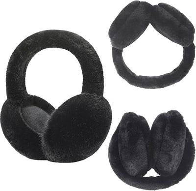 Stay Warm Winter Earmuffs, Cold Weather Earmuffs, Headband Earmuffs, The perfect Christmas and winter holiday gift, Black