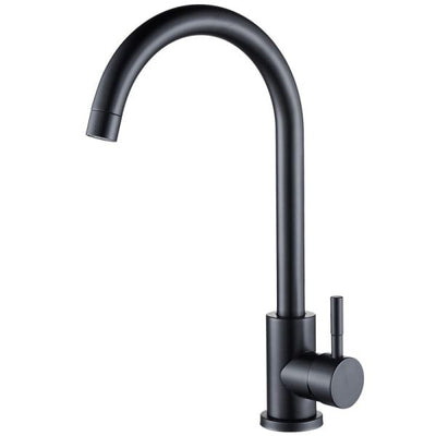 Kitchen Faucet, Single Handle High Arc Sink Faucet, 360 degree rotation, single-handle control, Matte Black Finish