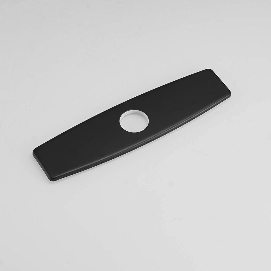 Sink cover plate, Stainless steel material, 10 Inch Sink Deck Plate, stainless steel construction, Matte Black Finish