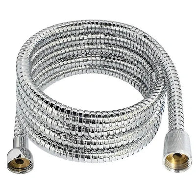 Thick Stainless Steel Shower Hose, 3 m Length, G1/2 Thread, Hand Shower Connection, leak-resistant use, Chrome Finish