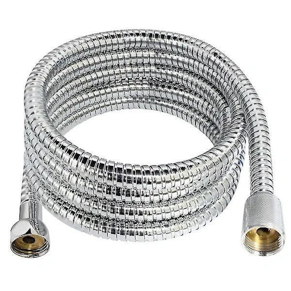 Thick Stainless Steel Shower Hose, 3 m Length, G1/2 Thread, Hand Shower Connection, leak-resistant use, Chrome Finish