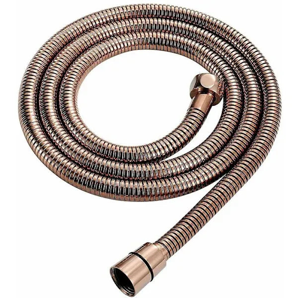 Retro Brass Shower Hose, 150 cm Length, Universal 1/2 Thread Connection, multiple spray modes, Rose Gold/Old Copper Finish Options
