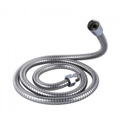 3 m Stainless Steel Shower Hose, Flexible Bathroom Hose with 300 x 2 cm Overall Size, Hot and Cold Water Use, Chrome Finish